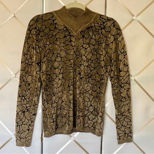 Vintage Black & Gold Sweater